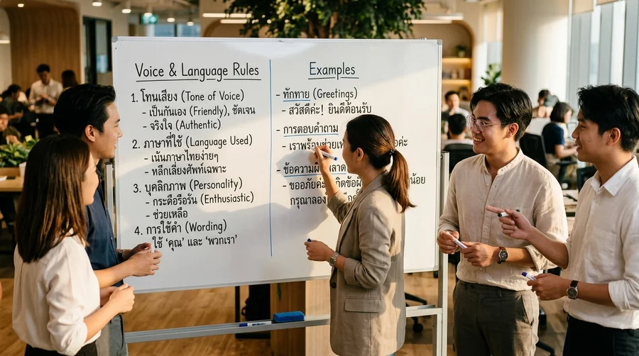 วิธีสร้าง content style guide ทีละขั้นด้วยการกำหนดเสียงแบรนด์และกฎภาษา