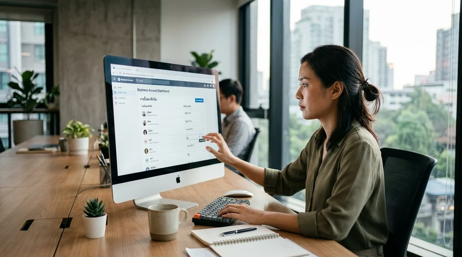 วิธีตั้งค่า facebook business และจัดสิทธิ์ทีมงาน