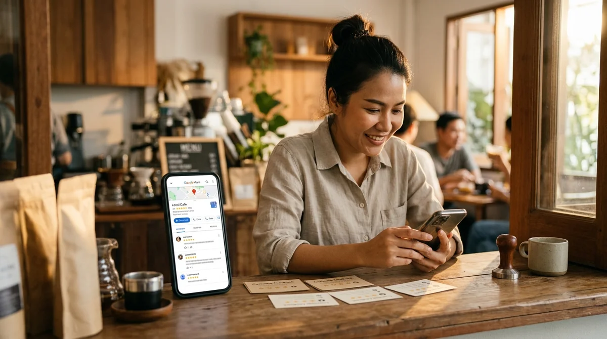เพิ่มรีวิว Google Maps ให้ร้านดูน่าเชื่อถือและติดอันดับ
