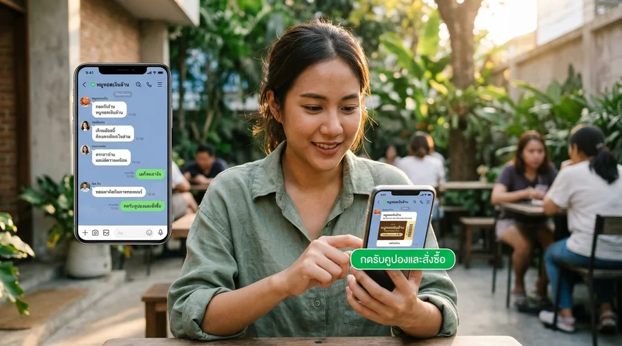 LINE OA โปรโมชั่น แบบตอบกลับทันทีและแตกต่างจากโฆษณาทั่วไป