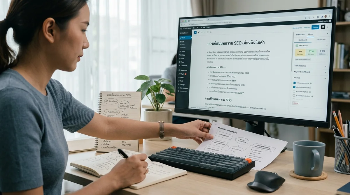 ให้ AI เขียนบทความ ให้คอนเทนต์ไวและติด SEO