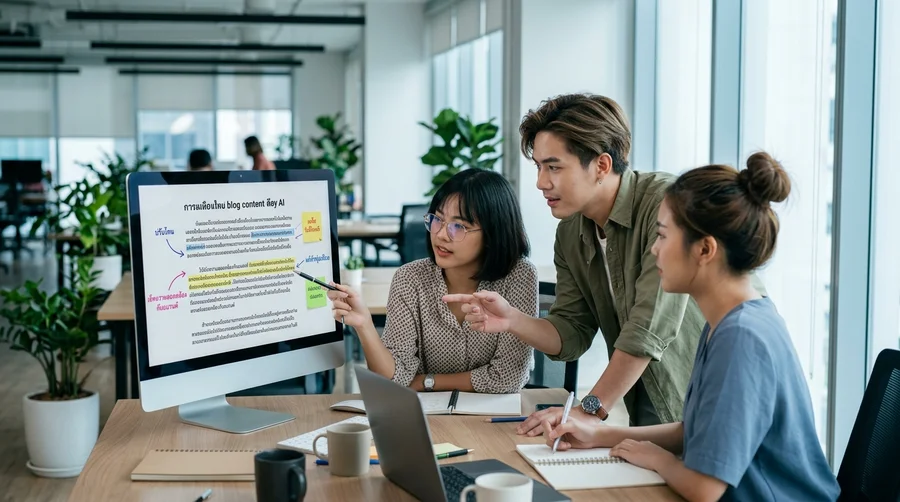 ทำคอนเทนต์ด้วย AI แล้วปรับให้เป็นเสียงแบรนด์และตลาดไทย