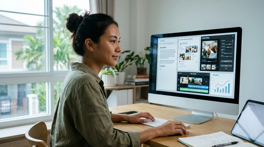 FastContent เครื่องมือ content creator สำหรับบทความ SEO รูปโฆษณา แคปชั่น และเนื้อหาสินค้า