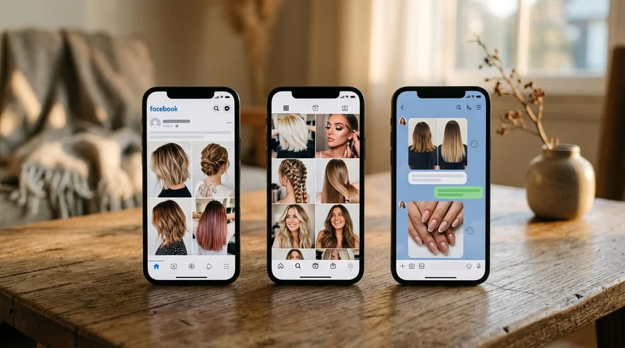 เลือกช่องทางออนไลน์ให้เหมาะกับร้านเสริมสวย Facebook Instagram TikTok LINE OA