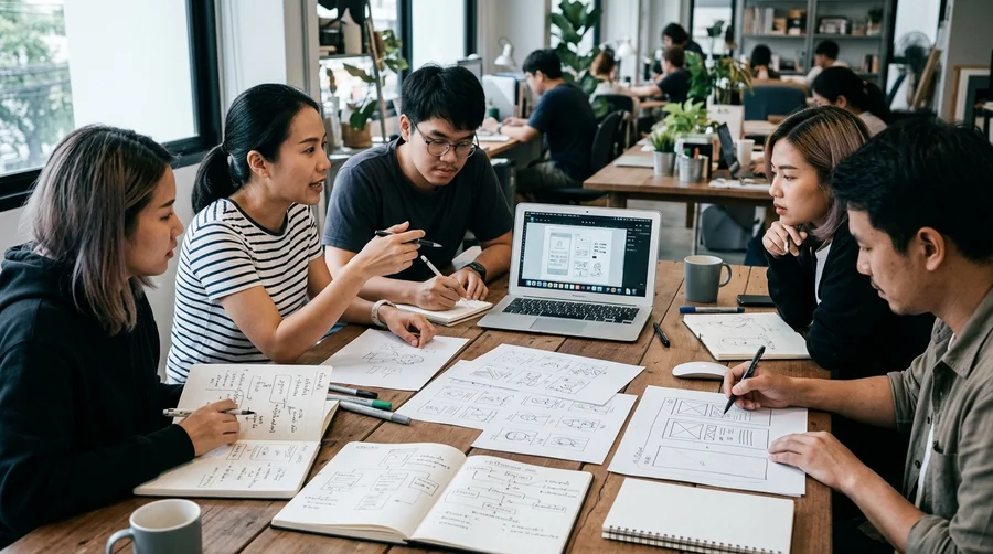 content workflow เอเจนซี่ การแบ่งบทบาทและสายการผลิตคอนเทนต์