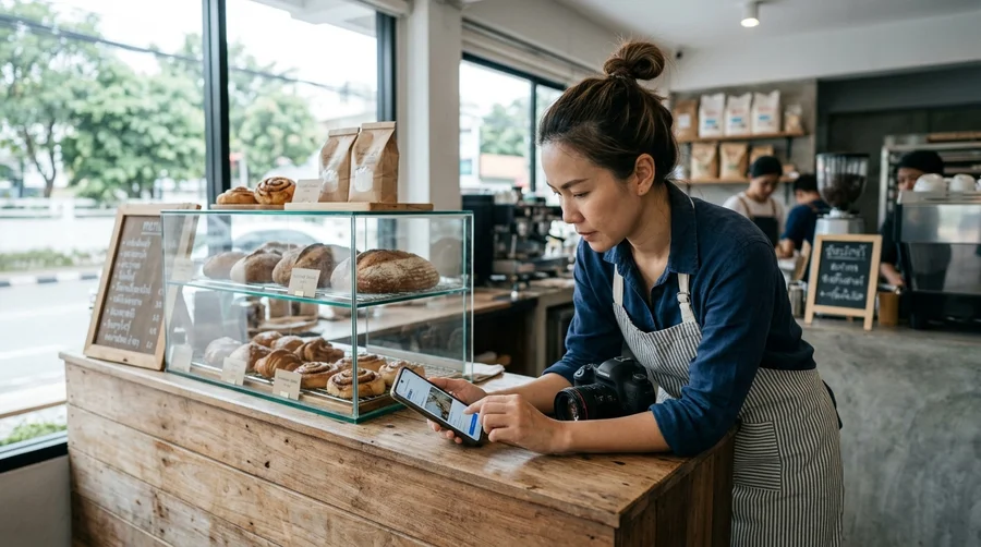 Google Business Profile สำหรับ seo ร้านอาหาร การกรอกข้อมูลและอัปเดตรูปรีวิว