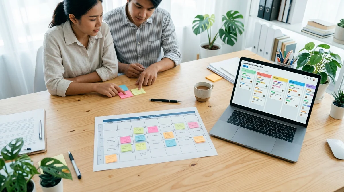 Content Calendar Template ภาษาไทย ใช้จริงกับทีมคอนเทนต์