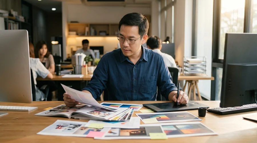 ตรวจงาน brand consistency ก่อนปล่อยแคมเปญใหม่
