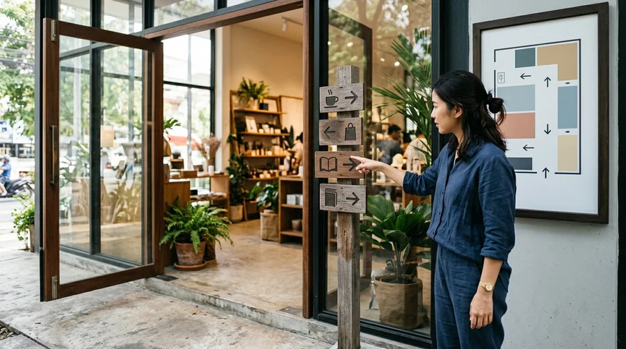 หน้าเว็บร้านและแผนที่สำหรับร้านค้าใกล้ฉัน seo
