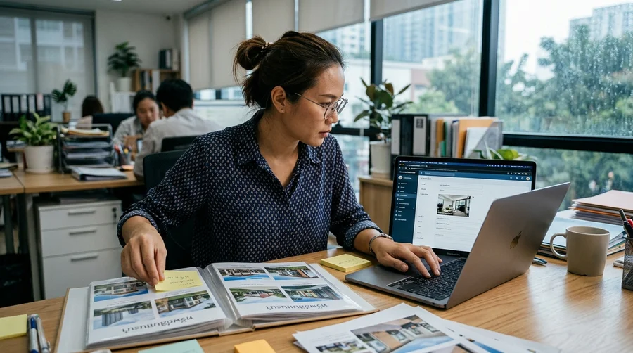 facebook นายหน้าอสังหา การตั้งค่าเพจและจัดข้อมูลทรัพย์